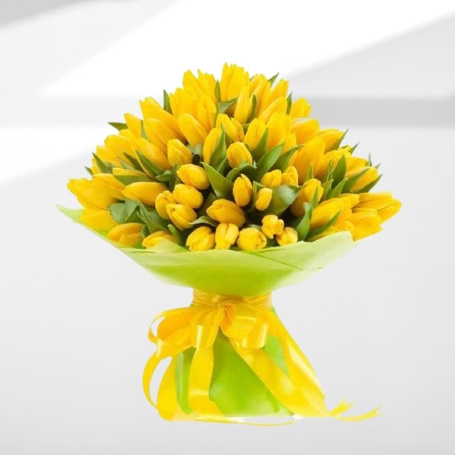 Bouquet di tulipani gialli