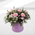 Flower box Astrantia gerbera tulipani