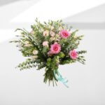 Bouquet di fiori Gerbera e Lisianthus