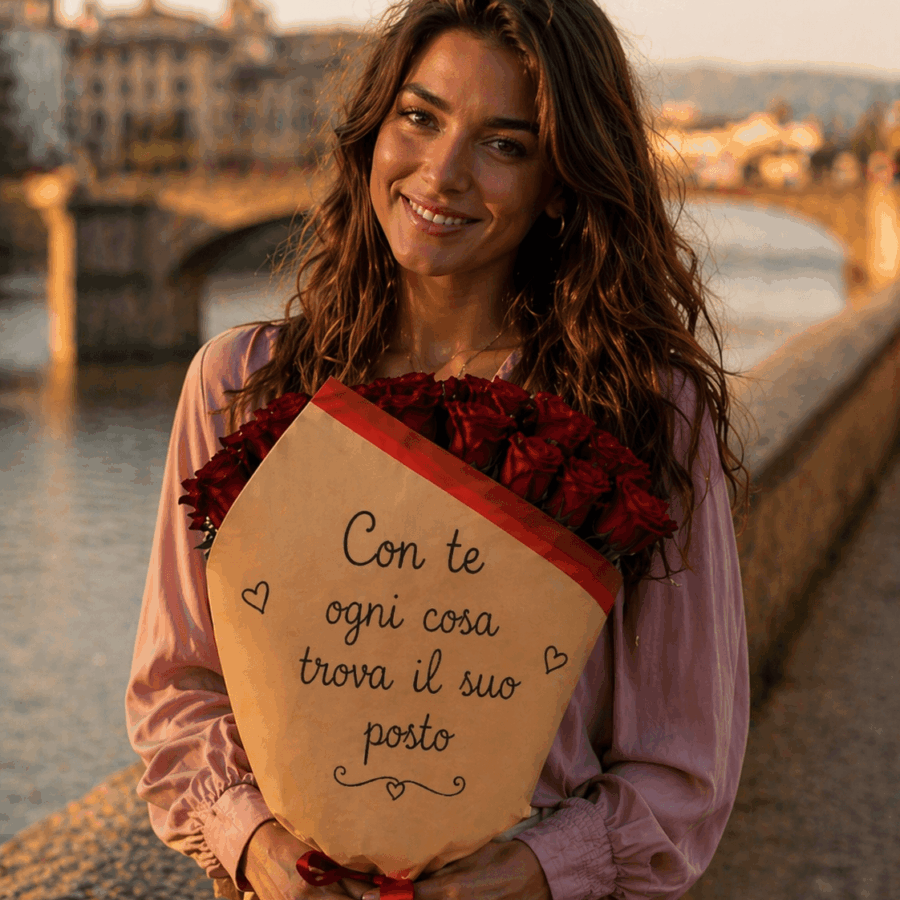 Bouquet "Con te ogni cosa trova il suo posto"