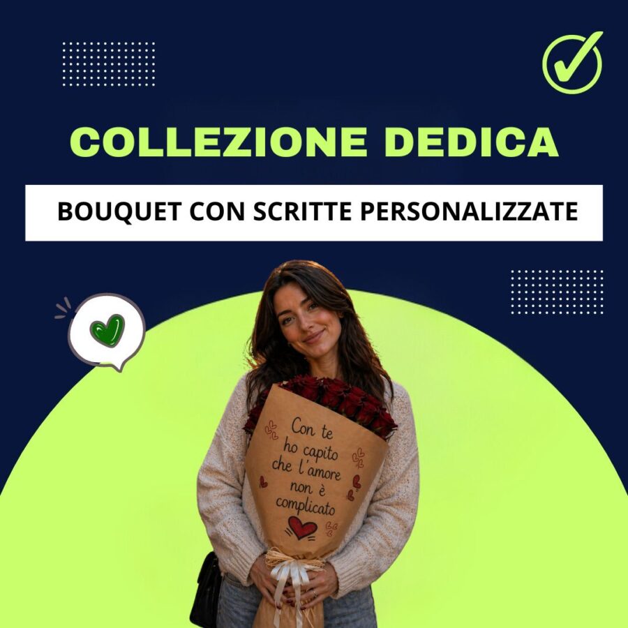 collezione bouquet con dedica
